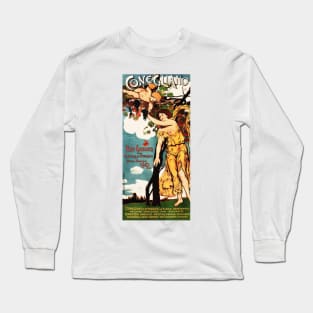 CONEGLIANO Wine Festival 1902 Vintage Italian Town Celebration Advertisment Long Sleeve T-Shirt